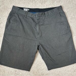 Modern  Stretch Volcom Chino Shorts - Dark Gray